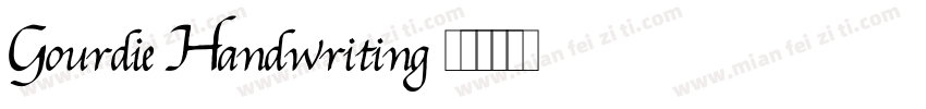 Gourdie Handwriting字体转换